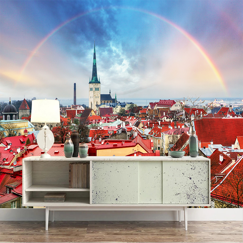 Custom 3D Mural Wallpaper City - Home Textiles City recension och pris