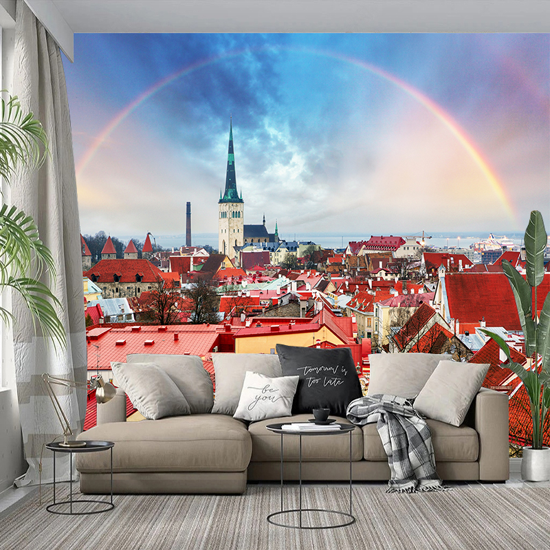 Custom 3D Mural Wallpaper City - Home Textiles City recension och pris
