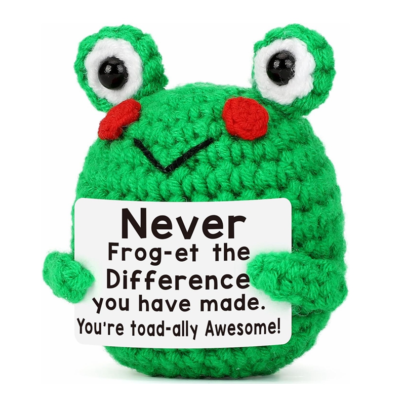 Funny Crochet Frog Figurines E - Home Textiles Today recension och pris
