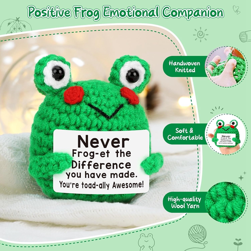 Funny Crochet Frog Figurines E - Home Textiles Today recension och pris