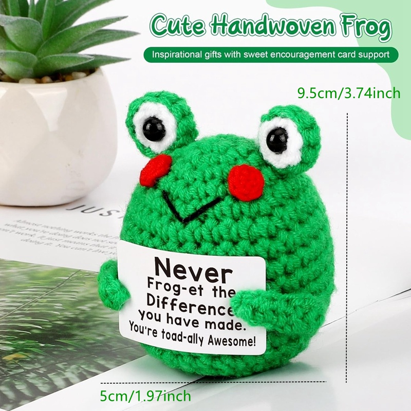 Funny Crochet Frog Figurines E - Home Textiles Today recension och pris