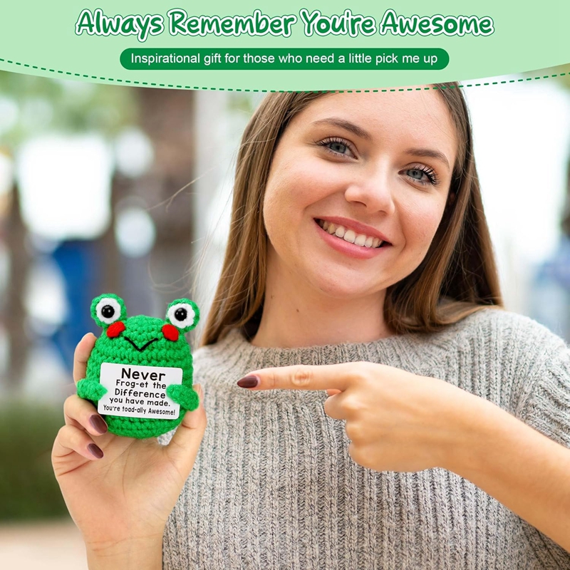 Funny Crochet Frog Figurines E - Home Textiles Today recension och pris