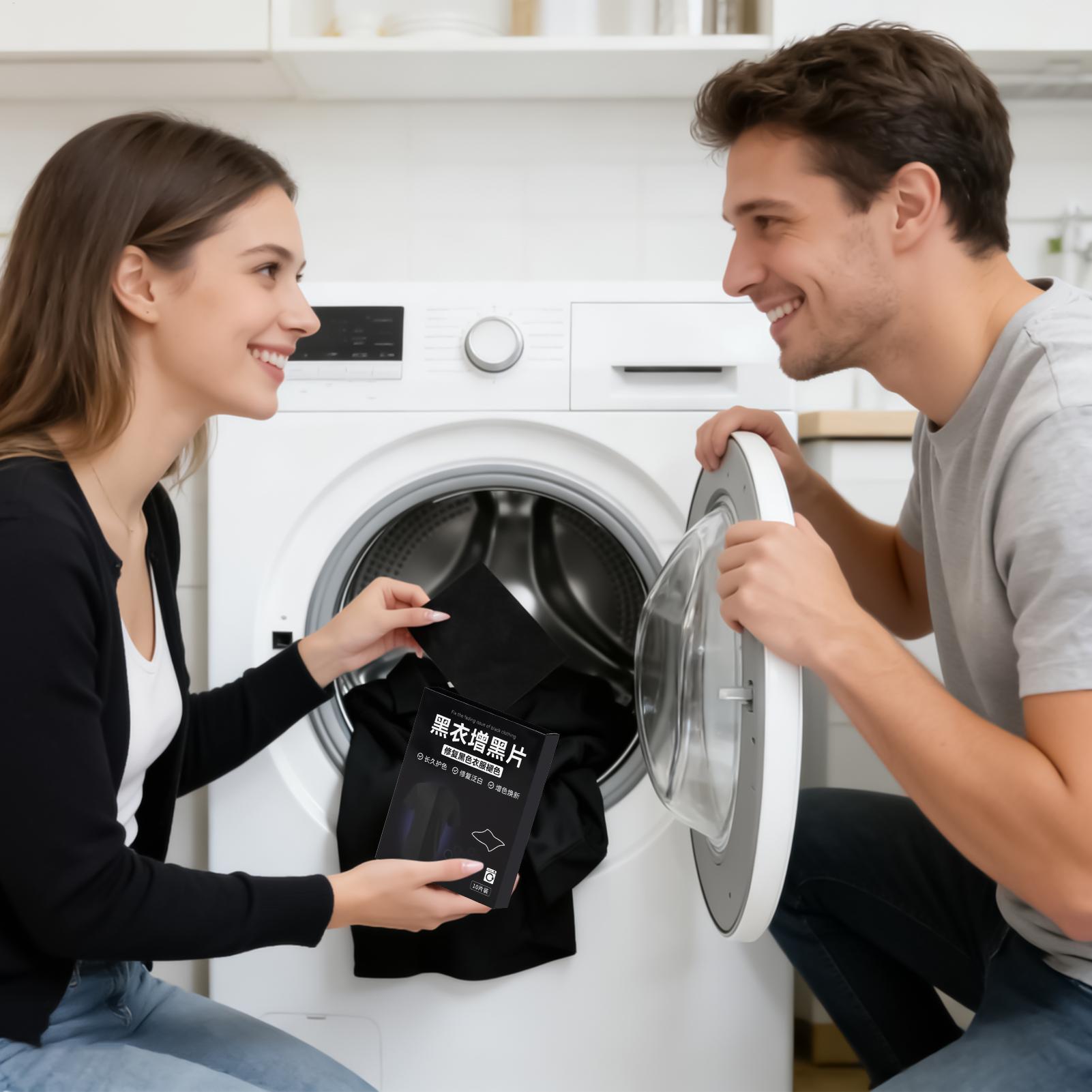 Black Clothing Dye 10-Piece Lo - Linum Home Textiles recension och pris