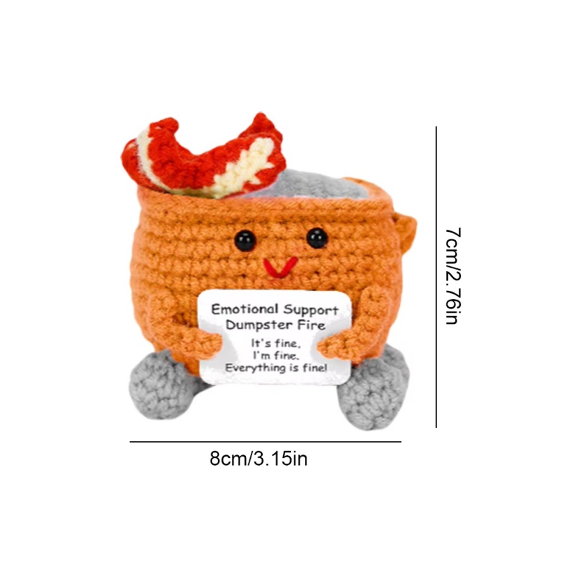 Handmade Crochet Dumpster Fire - Home Textiles Today recension och pris