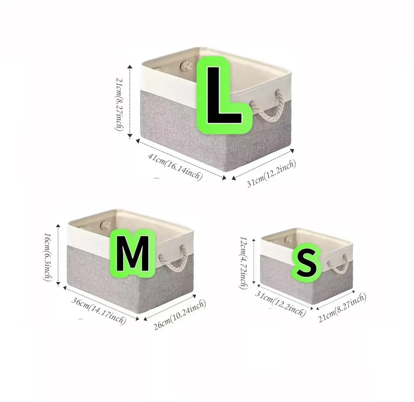 Foldable Linen Storage Basket  - Linum Home Textiles recension och pris
