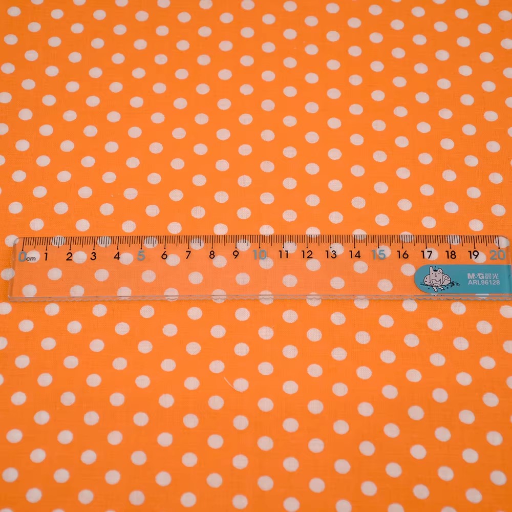 50X150CM White Orange Polka Do - Home Textiles Fabric recension och pris