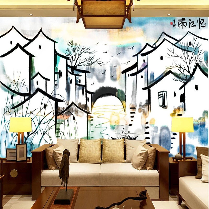 Custom Mural Wallpaper Chinese - Home Textiles City recension och pris