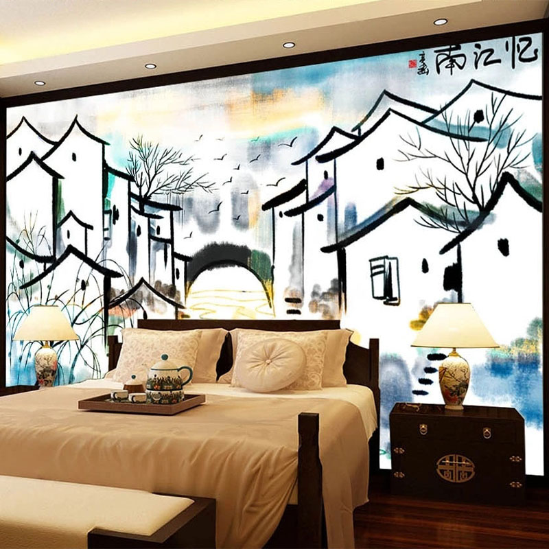 Custom Mural Wallpaper Chinese - Home Textiles City recension och pris