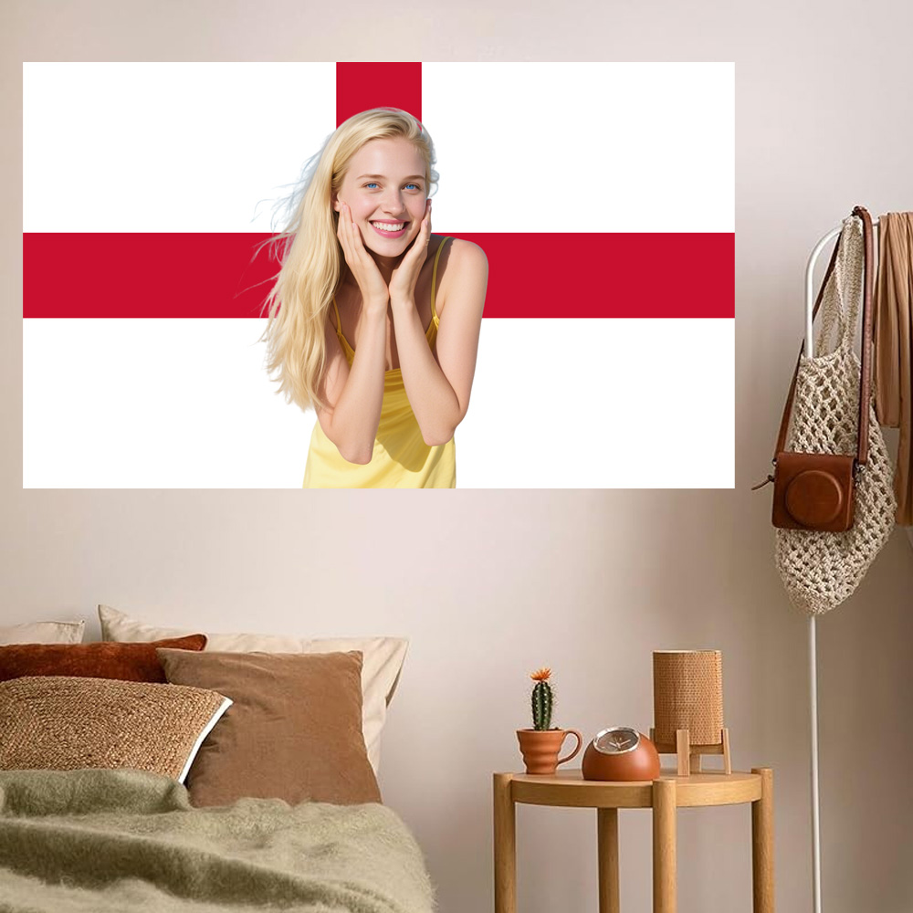 1pc 2D FLAT Personalize Englan - Home Textiles Fabric recension och pris