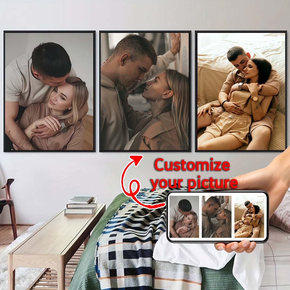 Triptych - 2D custom photo woo - Home Textiles Fabric recension och pris