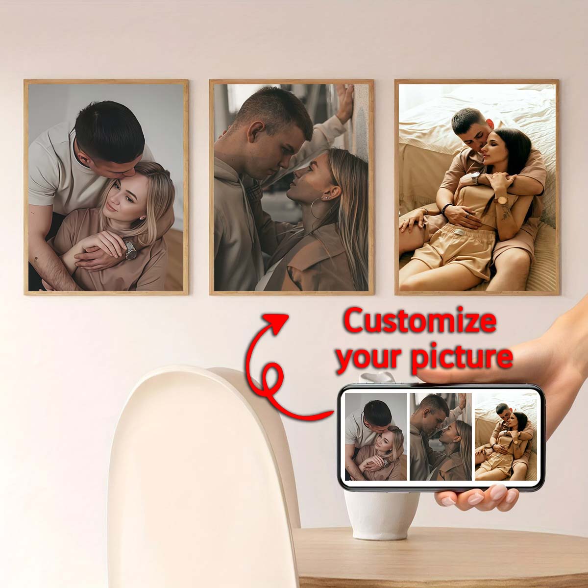 Triptych - 2D custom photo woo - Home Textiles Fabric recension och pris