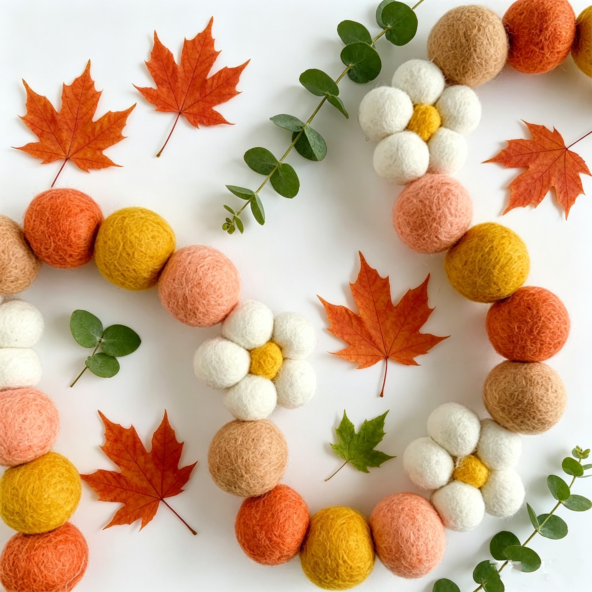 Ins Wool Felt Balls Daisy Flow - Home Textiles Fabric recension och pris