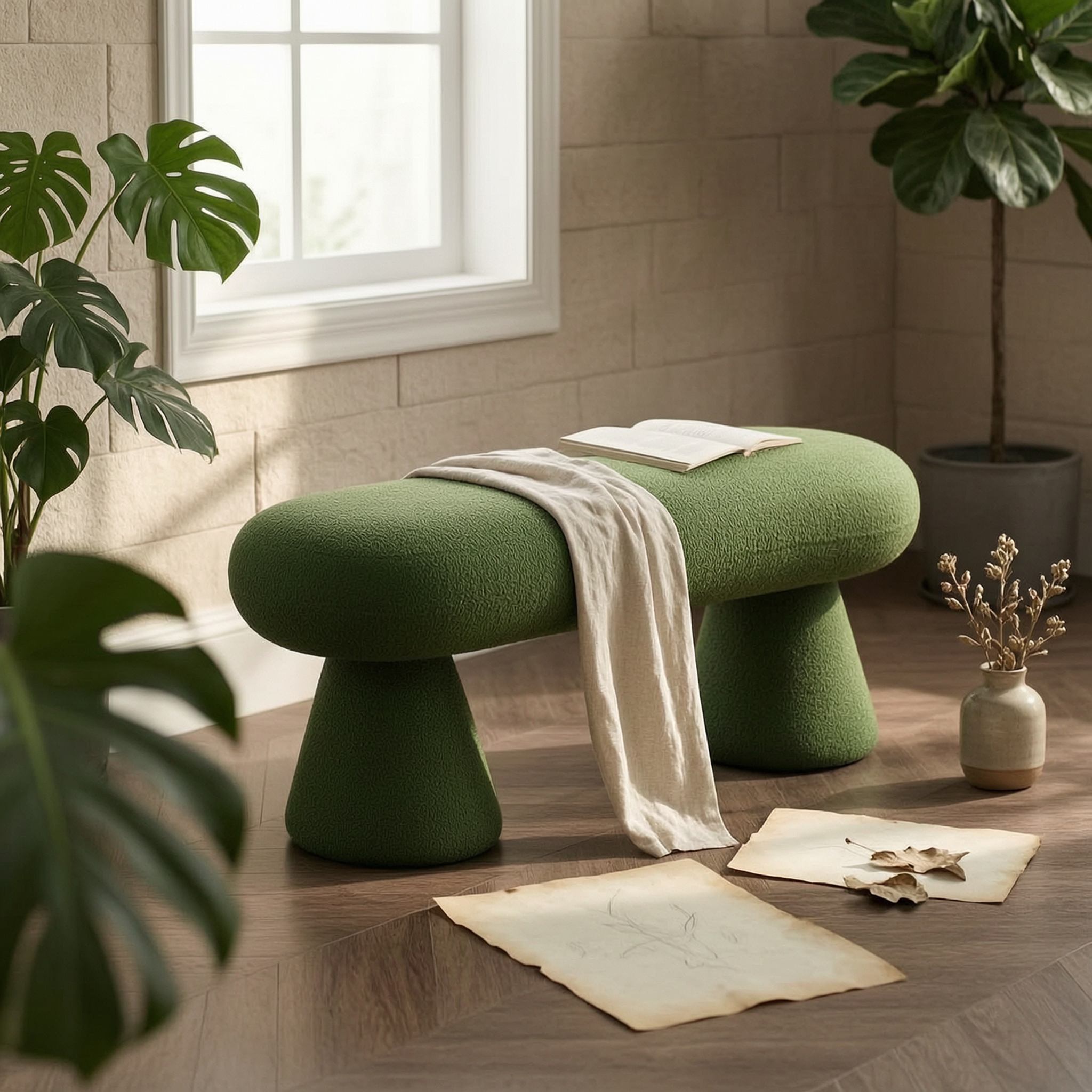 Boucle Textile Footrest Soft T - Home Textiles Fabric recension och pris