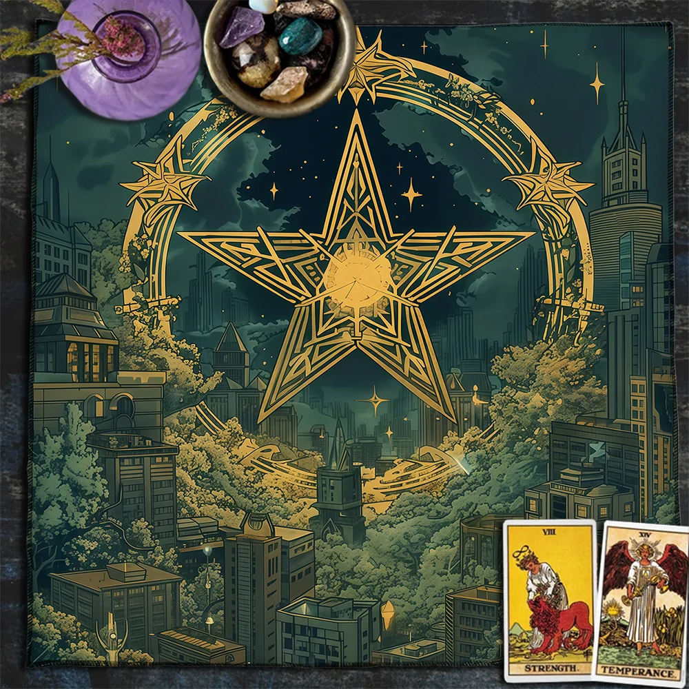 The Pentagram City Tarot Card  - Home Textiles City recension och pris