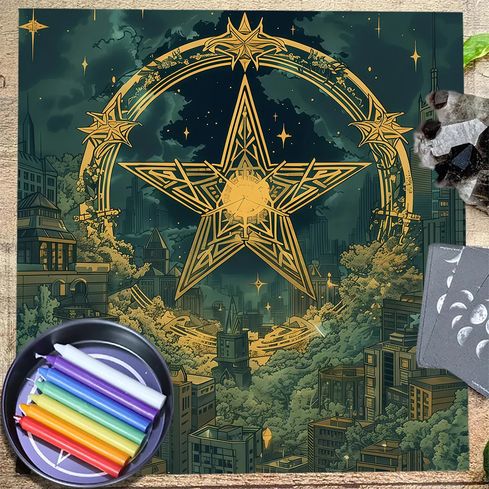 The Pentagram City Tarot Card  - Home Textiles City recension och pris