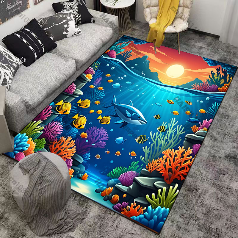 Underwater city with vibrant c - Home Textiles City recension och pris