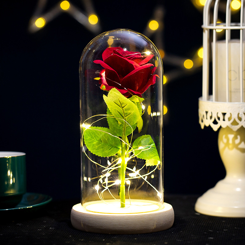 Glowing Plush Artificial Rose  - Home Textiles Today recension och pris