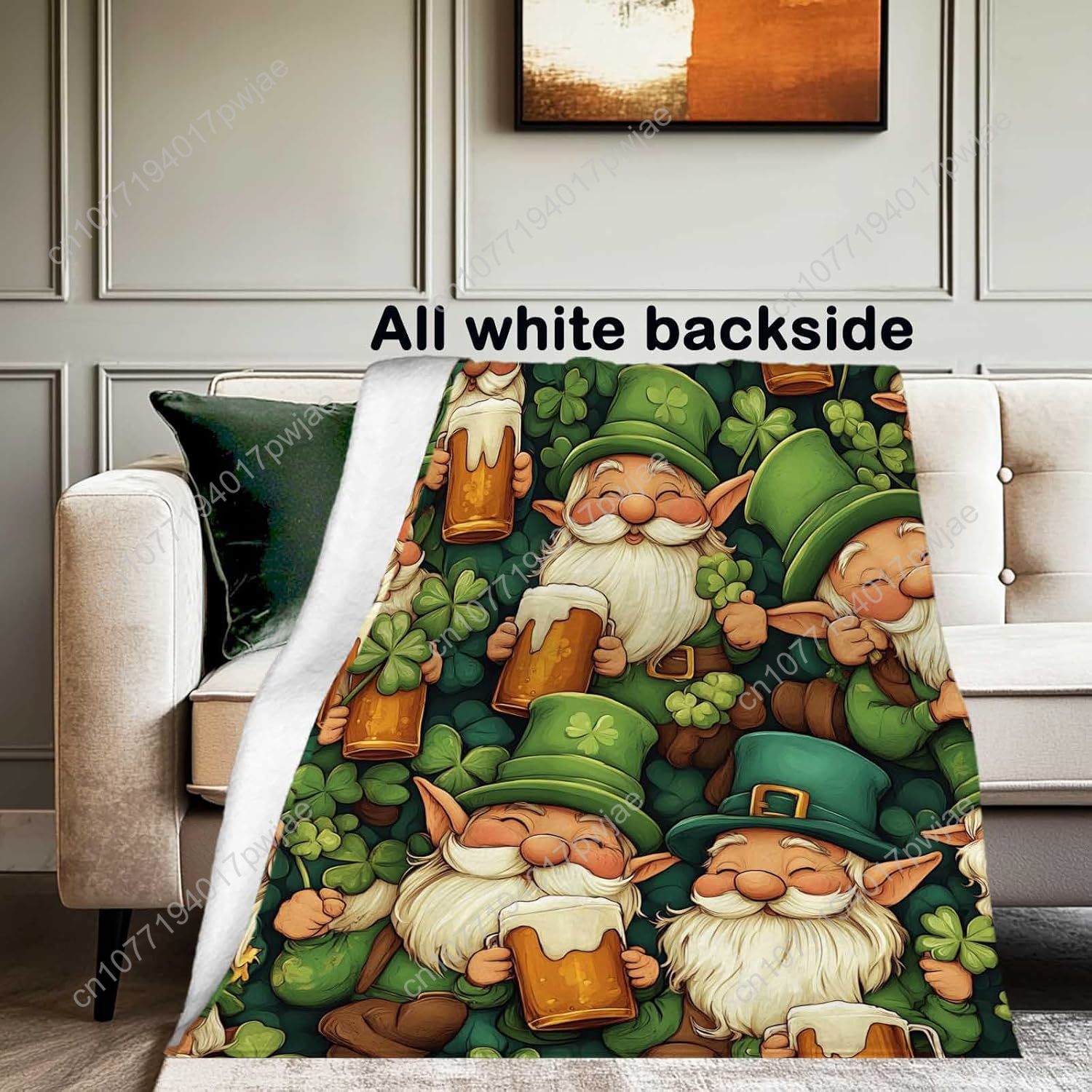 St. Patrick’s Day Gnome Throw  - Home Textiles Today recension och pris