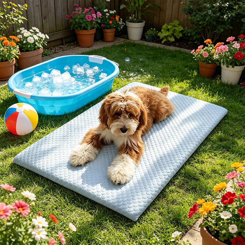 Pet Dog Bed Pad Summer Ice Sil - Quilt Cotton Summer recension och pris