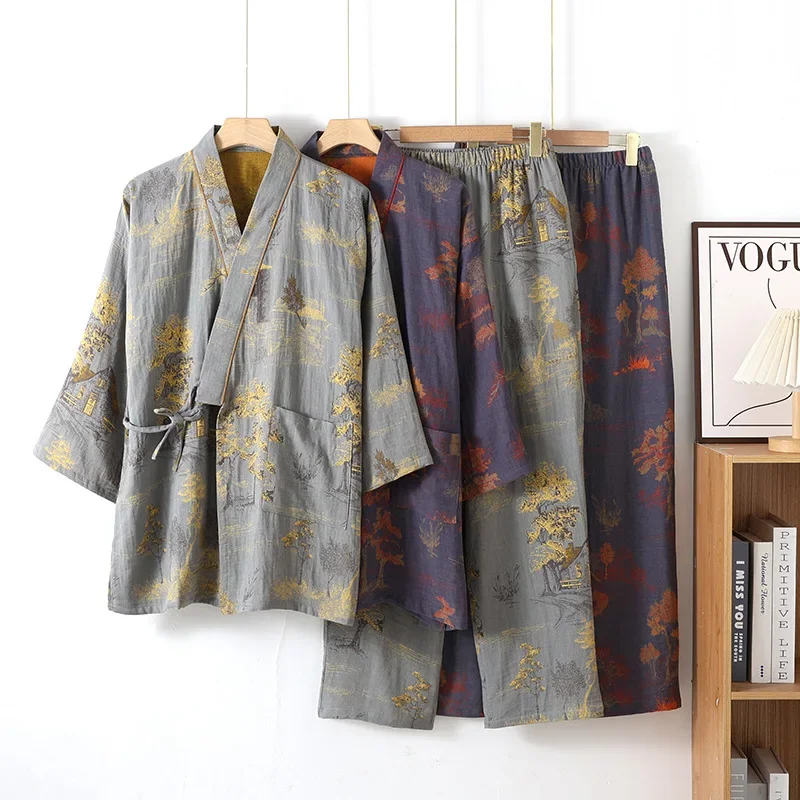 Men's Spring and Autumn Kimono - Linum Home Textiles recension och pris