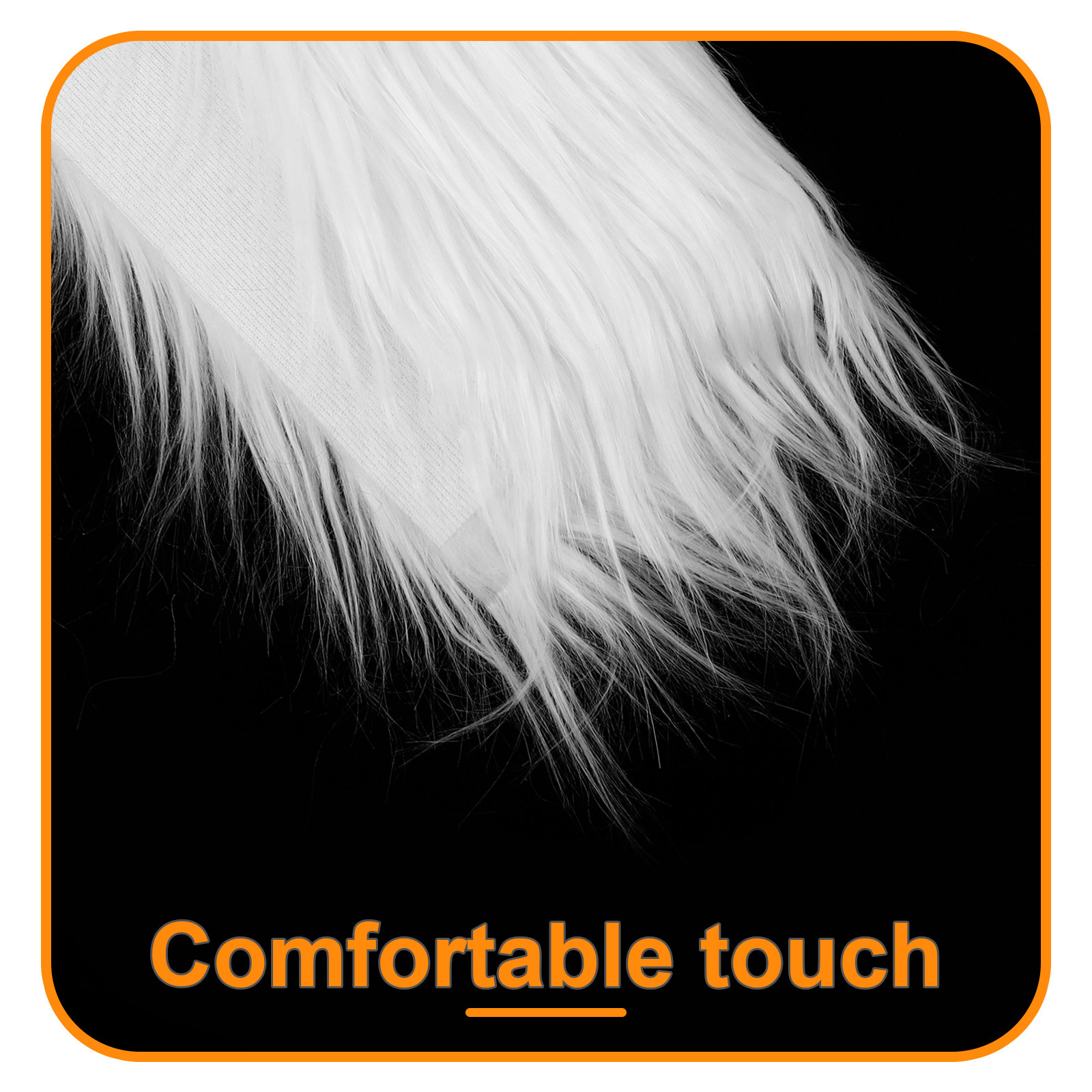 2Pcs Square Long Hair Faux Fab - Home Textiles Fabric recension och pris