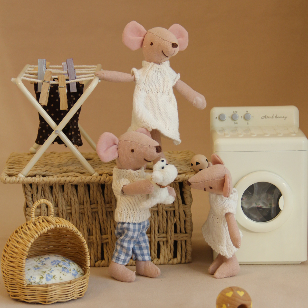 H13/15Cm Fabric Little Mouse w - Home Textiles Today recension och pris