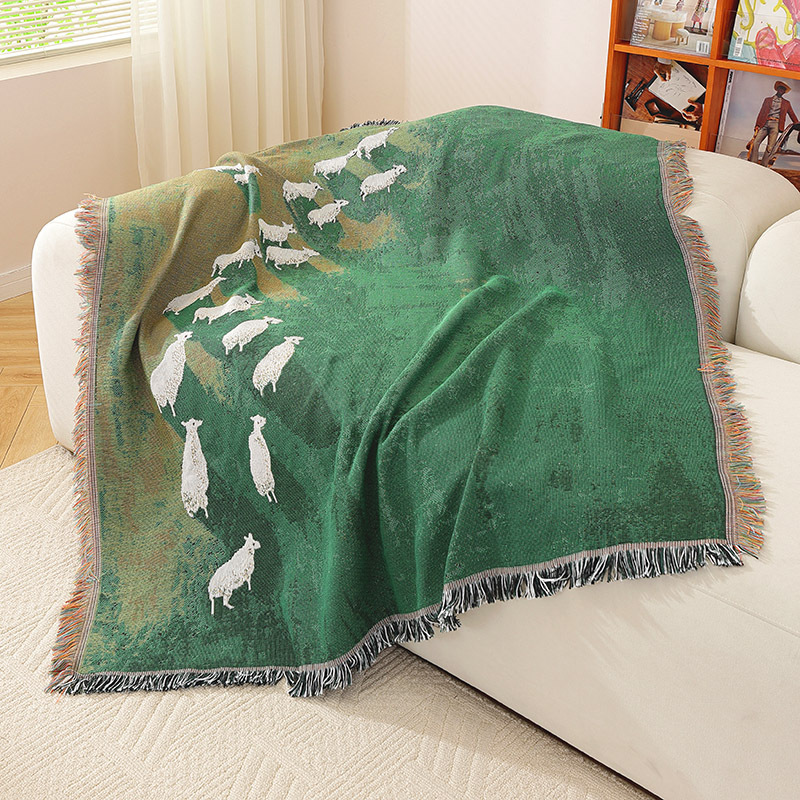 Textile City Sheep Herd Green  - Home Textiles City recension och pris