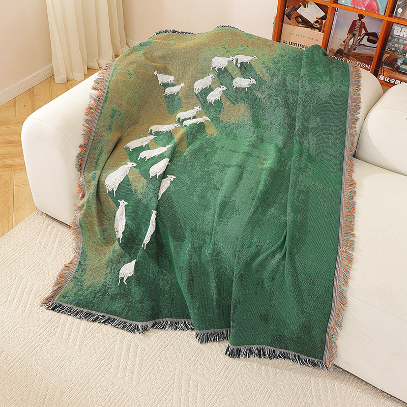 Textile City Sheep Herd Green  - Home Textiles City recension och pris